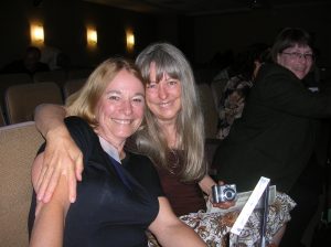 dscn3043 with my sister (and my toughest critic) at the San Diego Book Awards