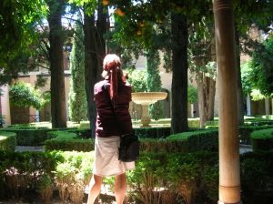 Filming at the Alhambra in Granada, Spain for a future video on my website